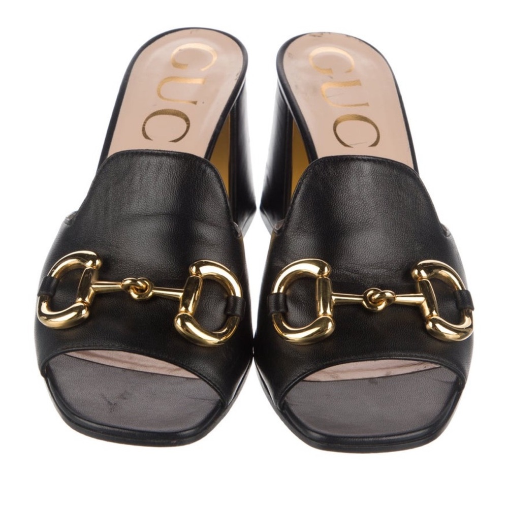 Gucci Leather Mules - Picture 2 of 5